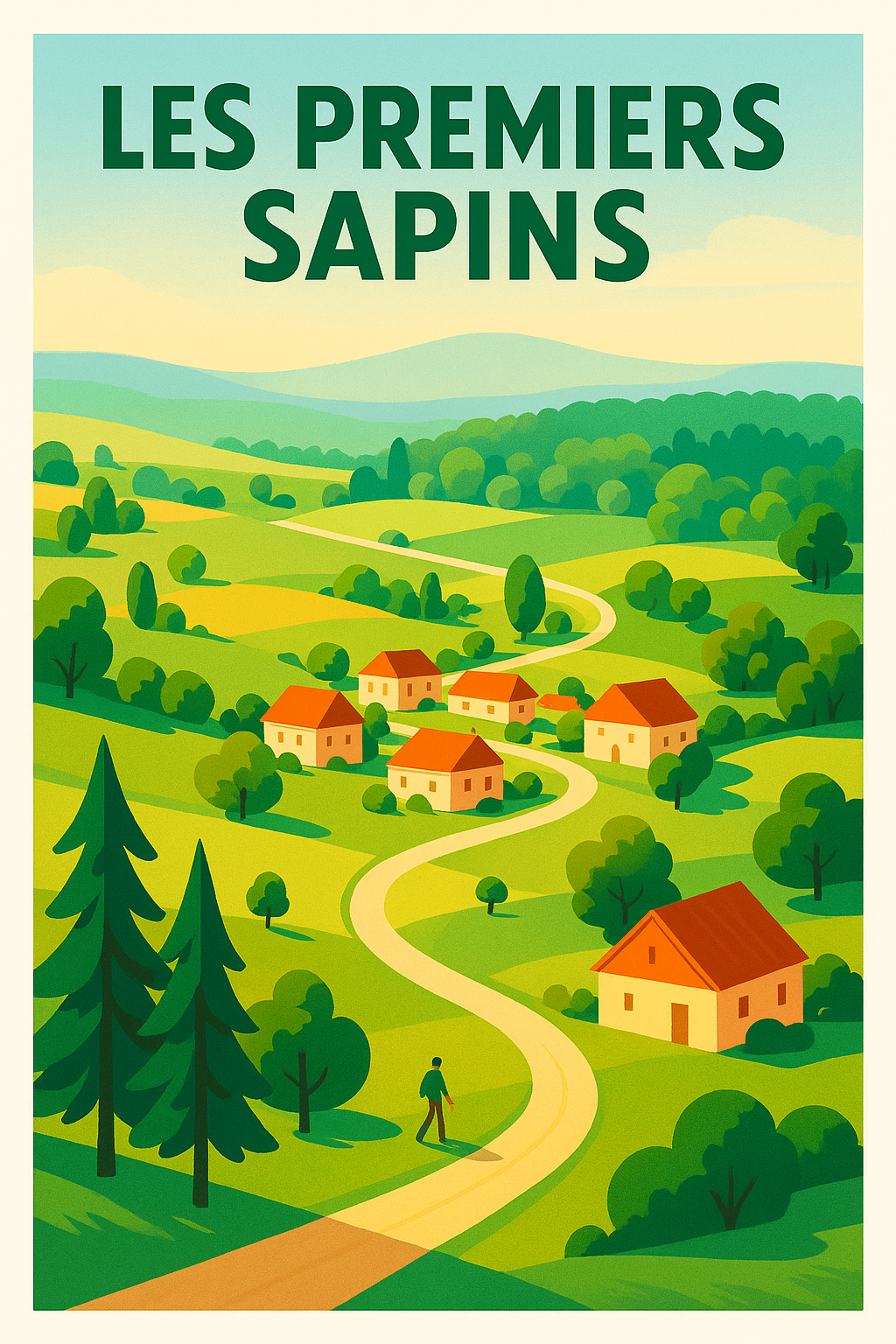 Affiche de Les Premiers Sapins - Évasion champêtre et sérénité verte