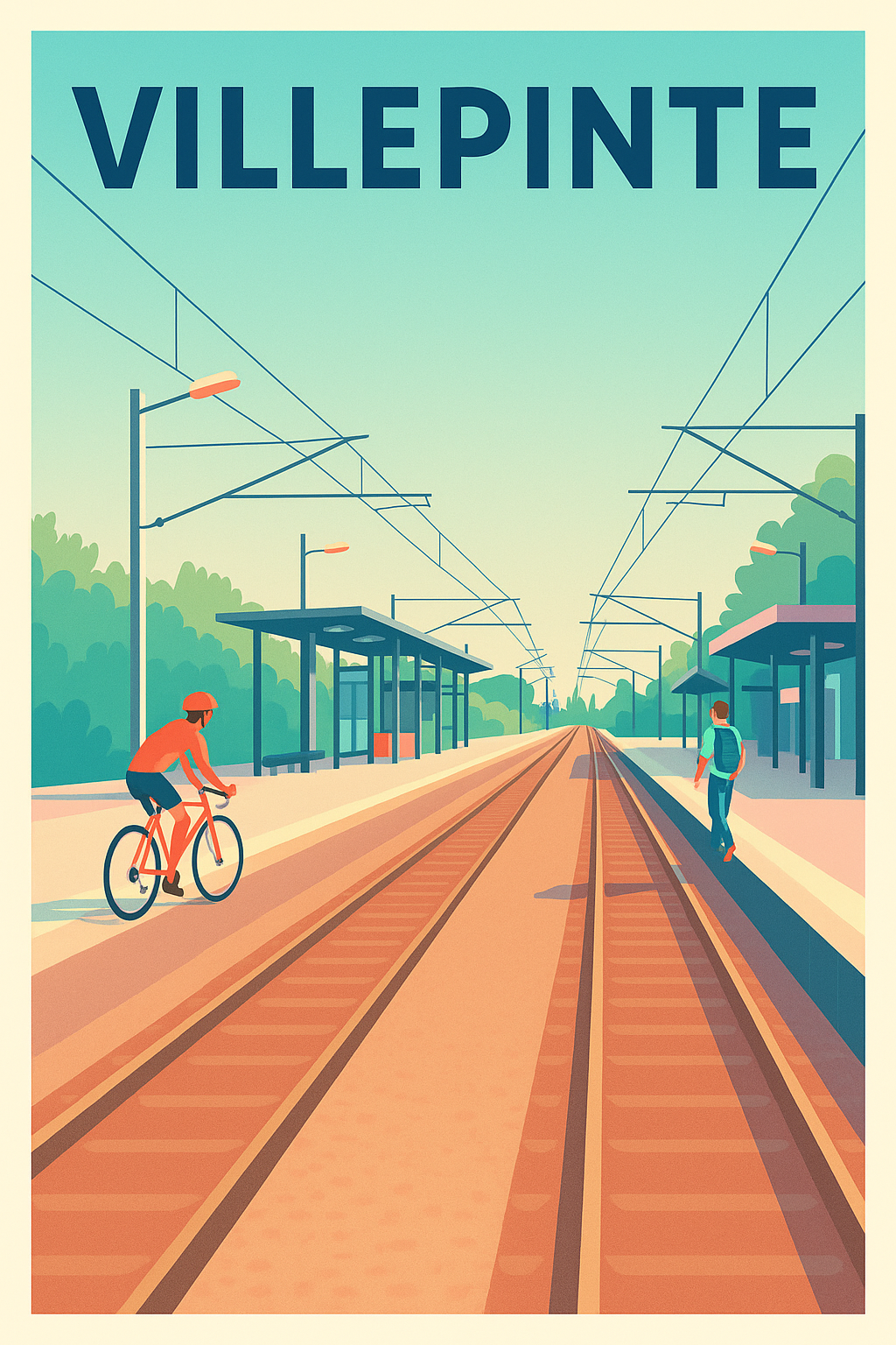 Affiche Villepinte — Ambiance Clairement Urbaine et Paisible · poster d'art de Villepinte