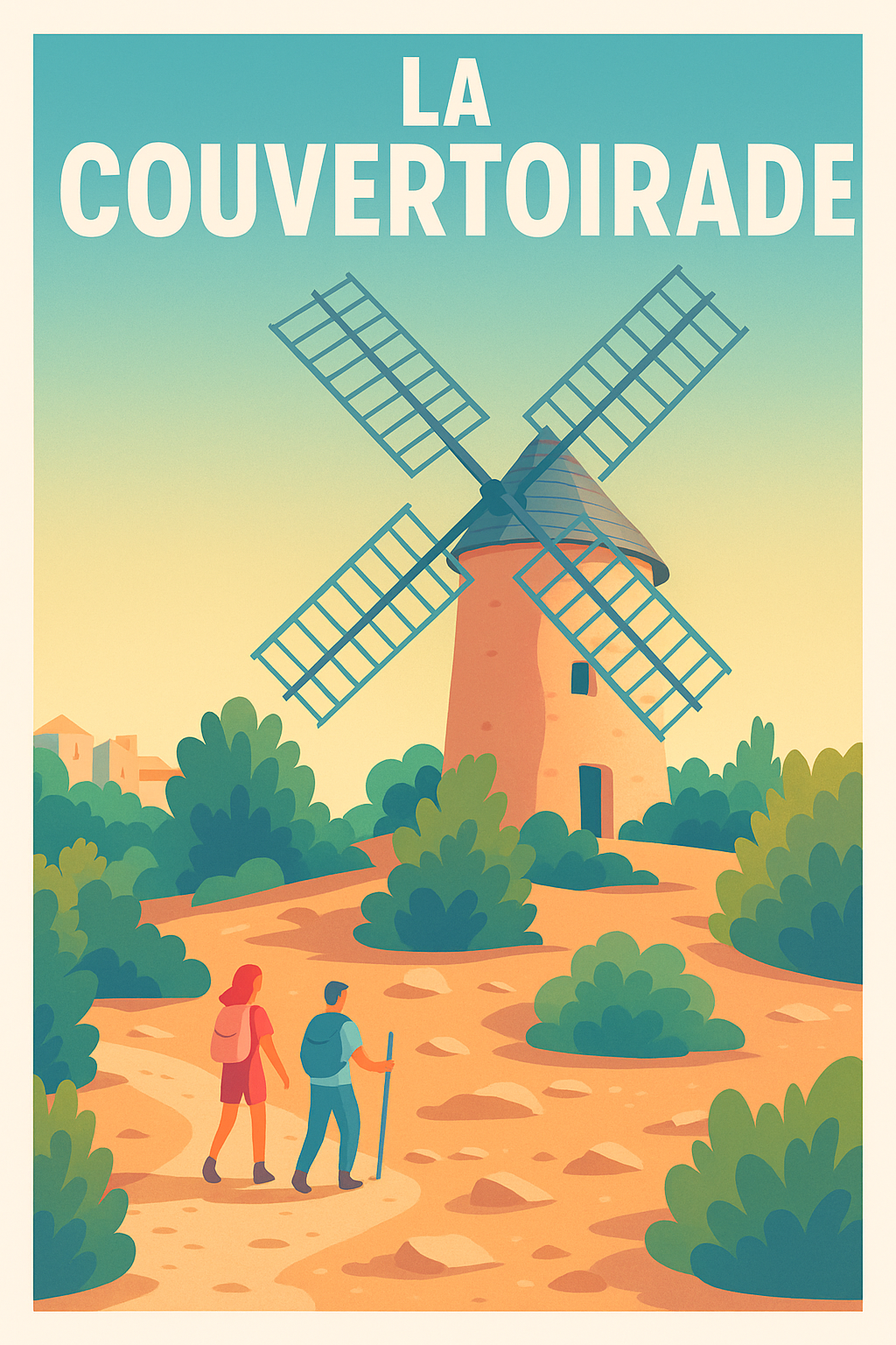 Affiche de La Couvertoirade - Charme bucolique du Larzac