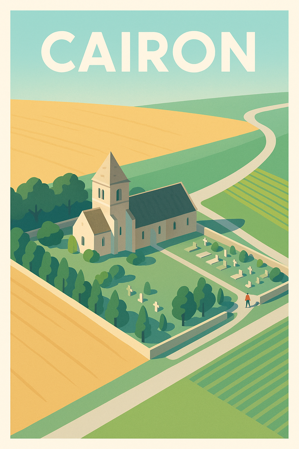 Affiche de Cairon - L'âme paisible de la campagne normande