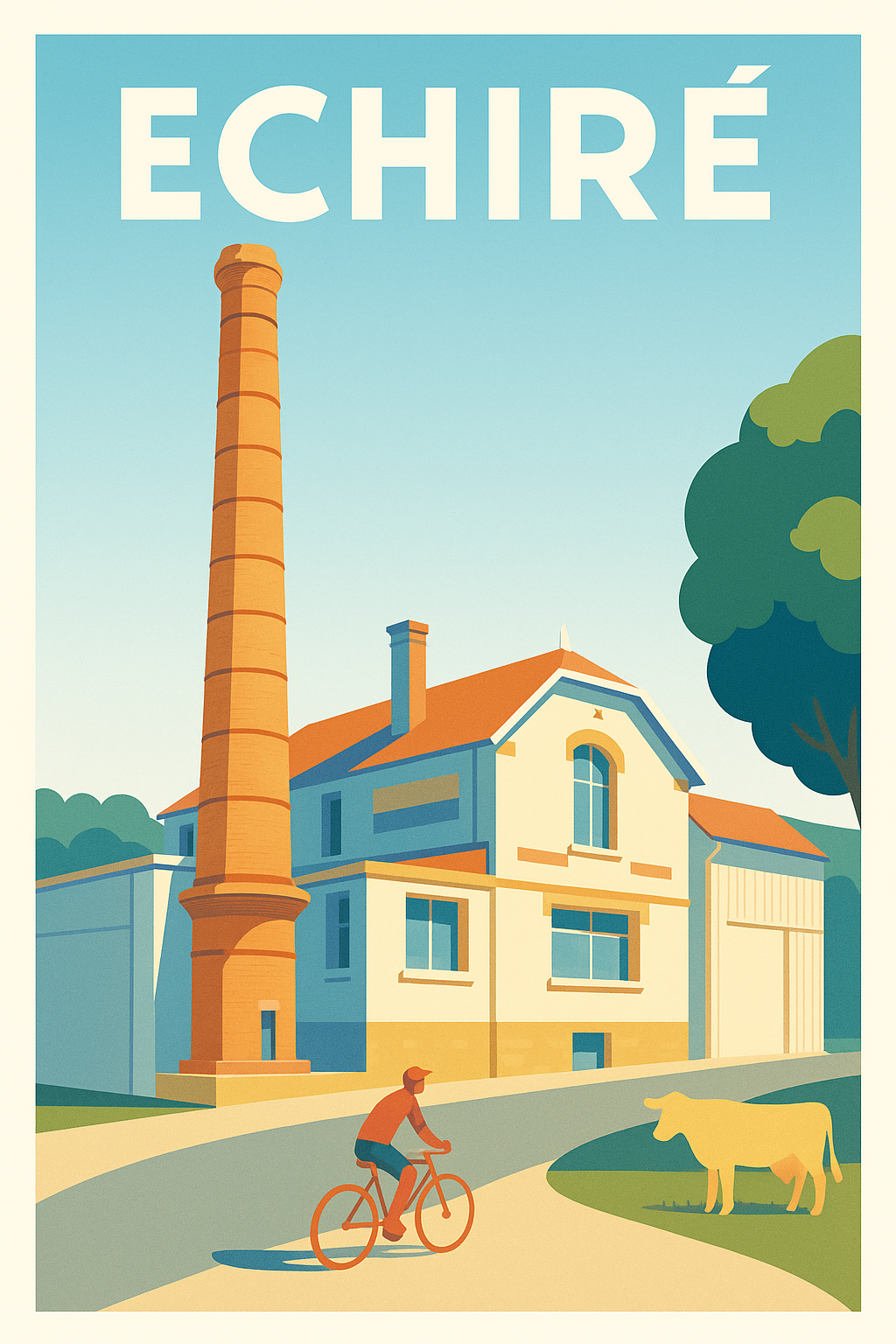 Affiche de Échiré - Charme rural et patrimoine industriel