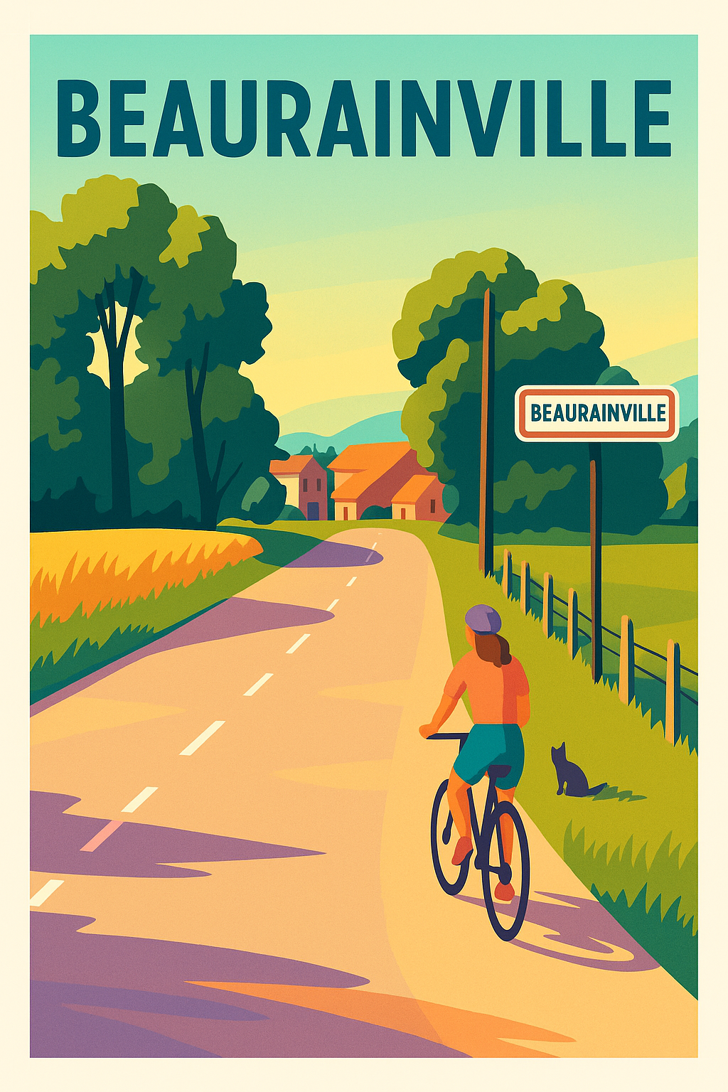 Affiche de Beaurainville - Échappée bucolique à vélo