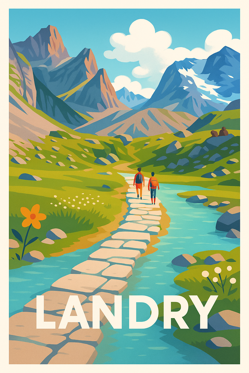 Affiche de Landry - Escapade naturelle au cœur des montagnes
