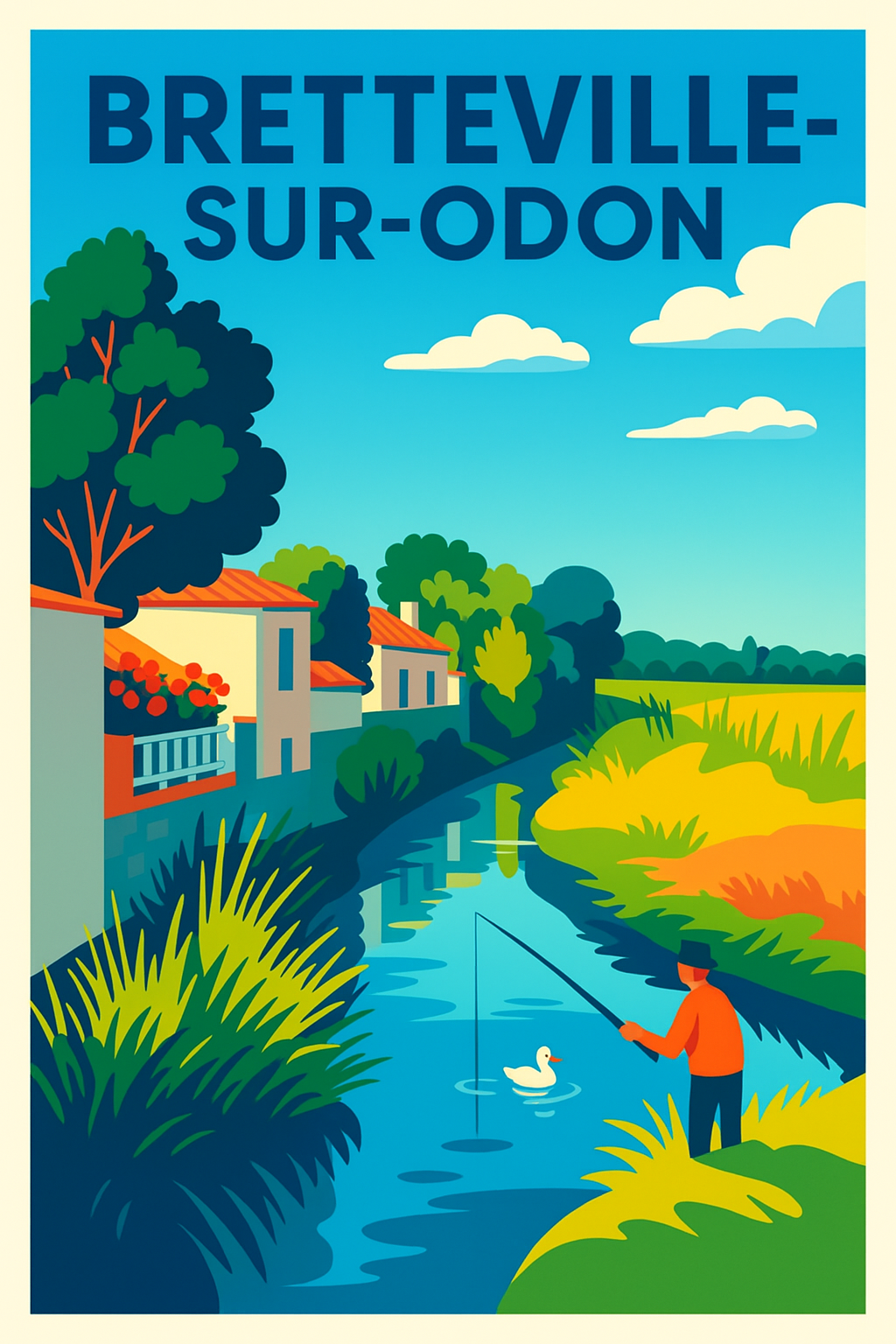 Affiche de Bretteville-sur-Odon - Sérénité au fil de l'eau
