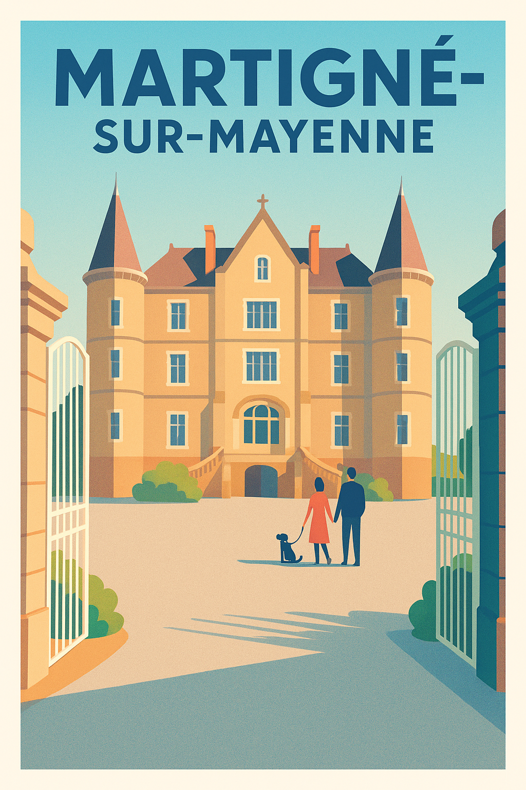 Affiche de Martigné-sur-Mayenne - L'élégance d'un château intemporel