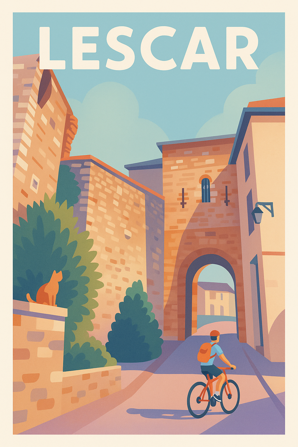 Affiche de Lescar - Charme et douceur d'une cité historique