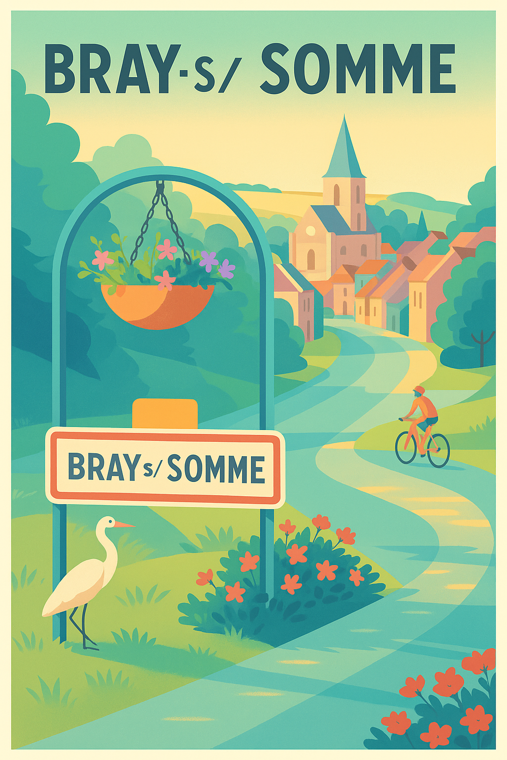 Affiche de Bray-sur-Somme - Tranquillité et charme bucolique
