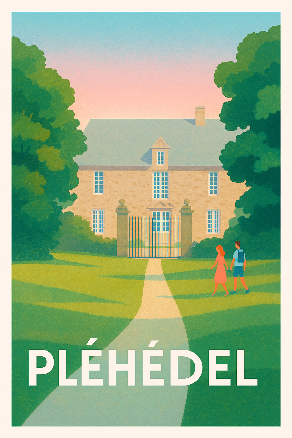 Affiche Pléhédel — Charme et quiétude en bord de mer · poster d'art de Pléhédel