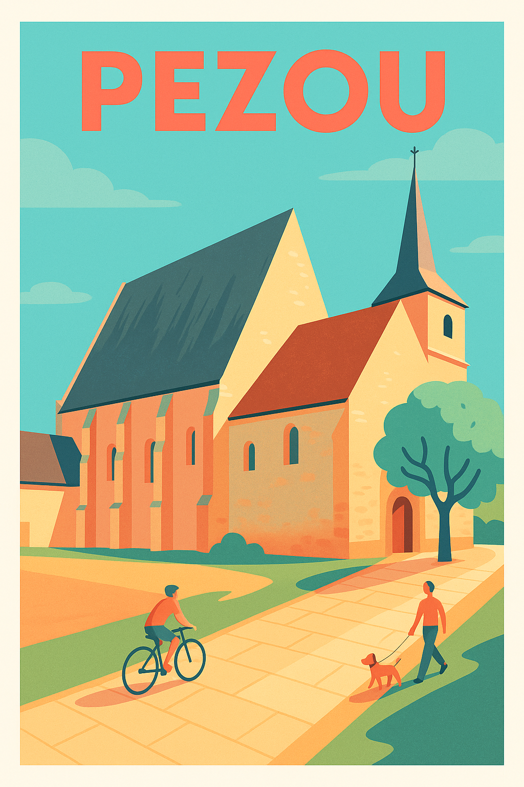 Affiche de Pezou - Charme paisible au cœur du village