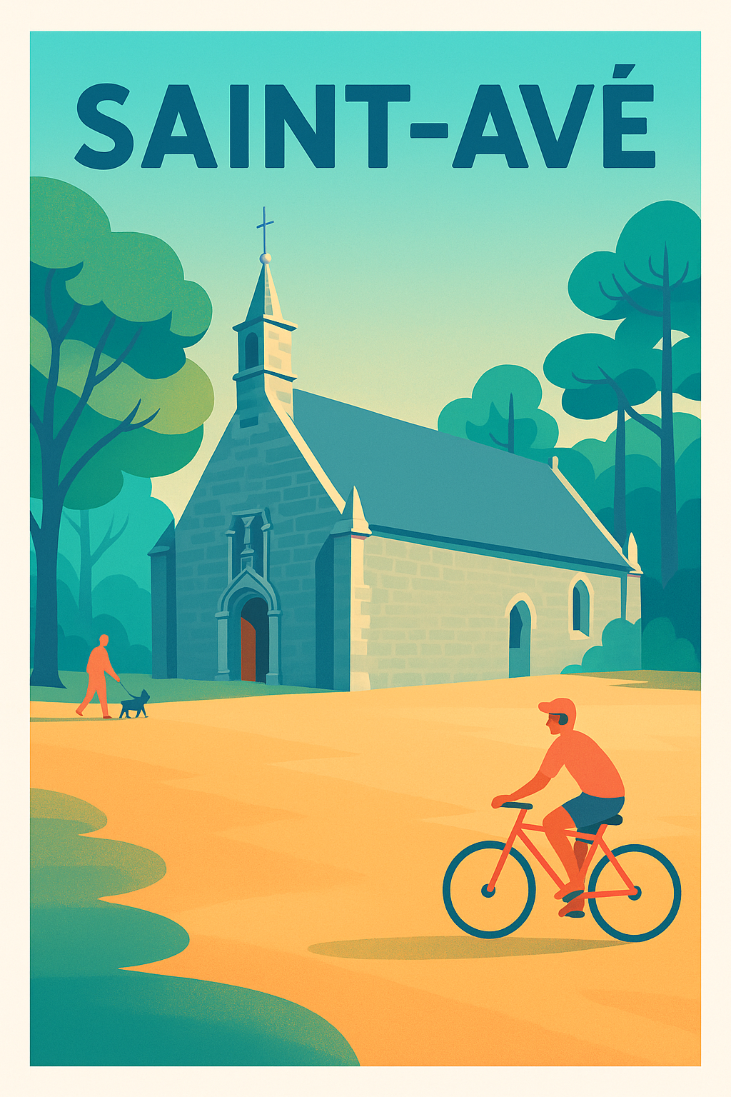 Affiche de Saint-Avé - Charme paisible et nature accueillante