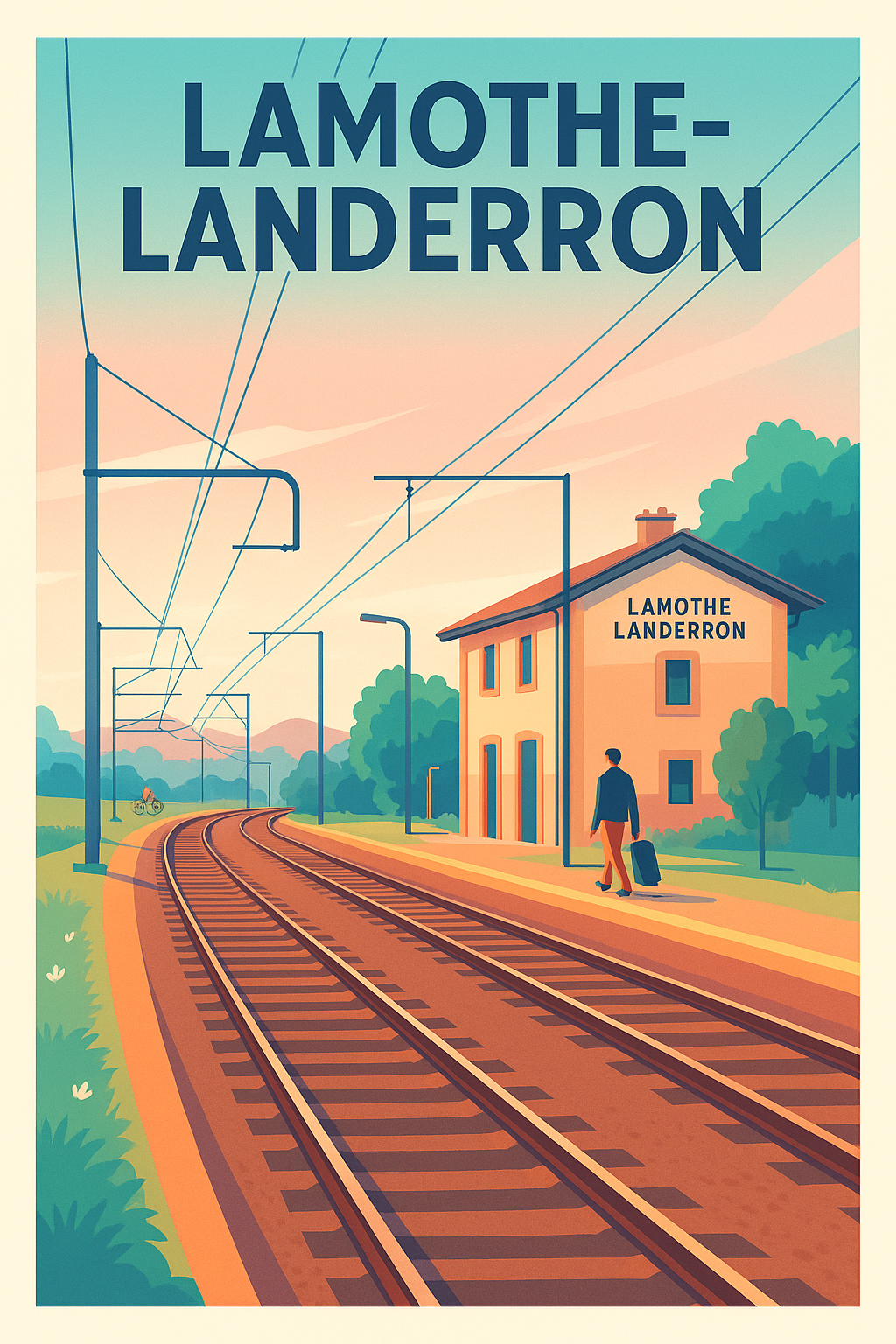 Affiche de Lamothe-Landerron - Escapade au rythme des rails