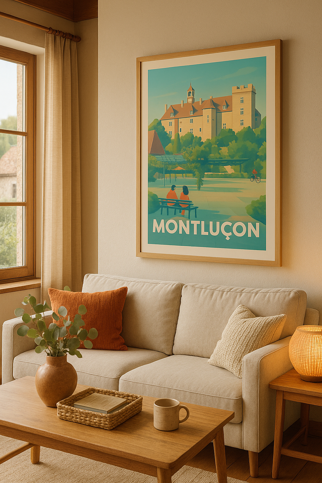 Mise en situation Affiche de Montluçon - Une escapade bucolique au cœur de l'Allier