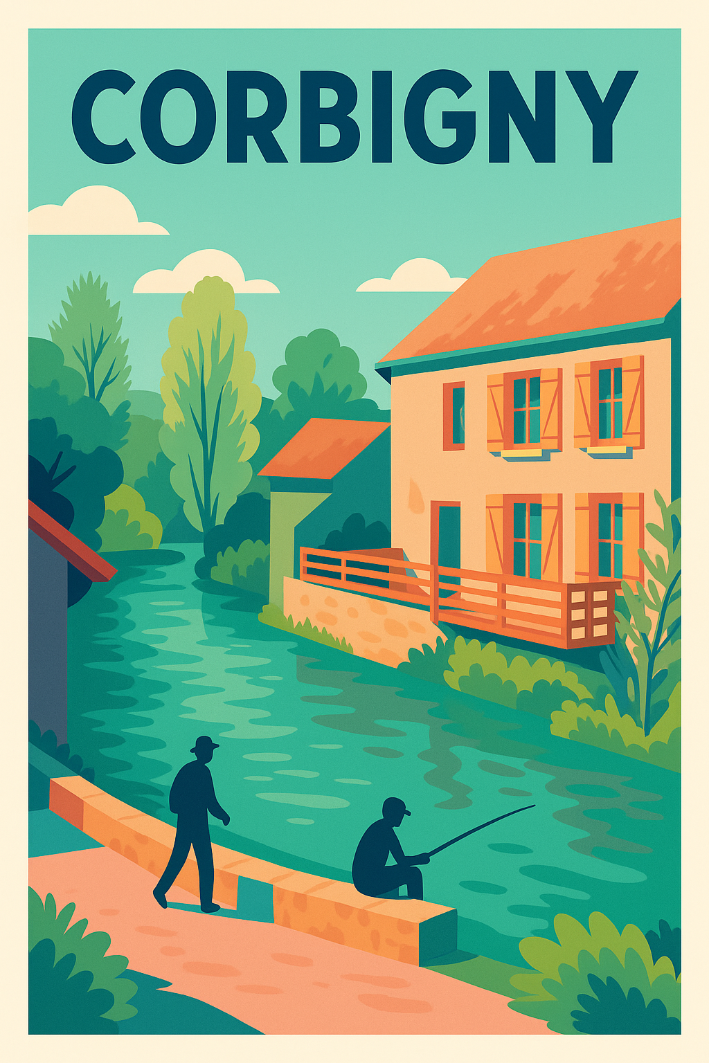 Affiche de Corbigny - Tranquillité au fil de l'eau