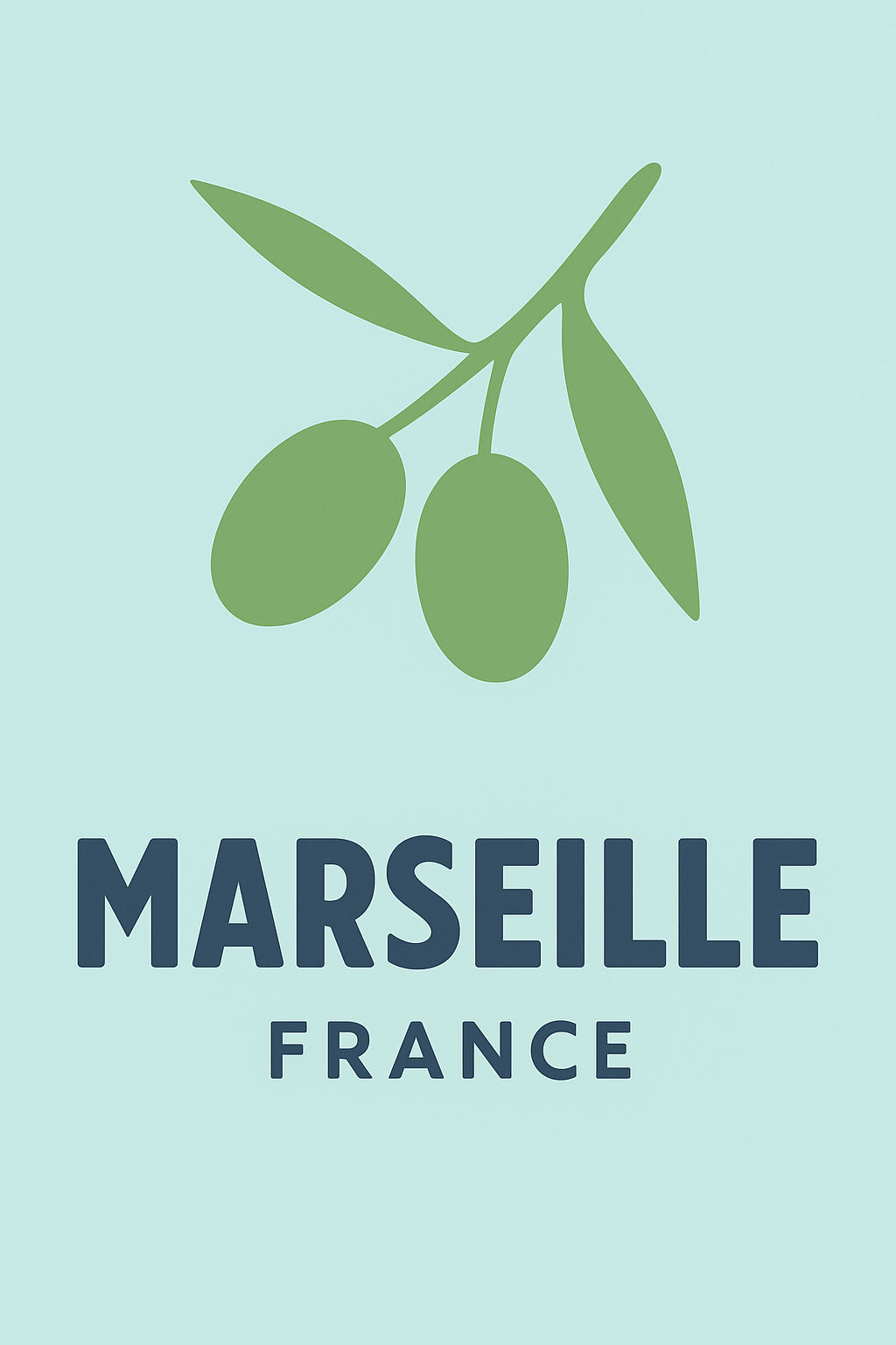 Affiche de Marseille - L'essence méditerranéenne en affichette élégante