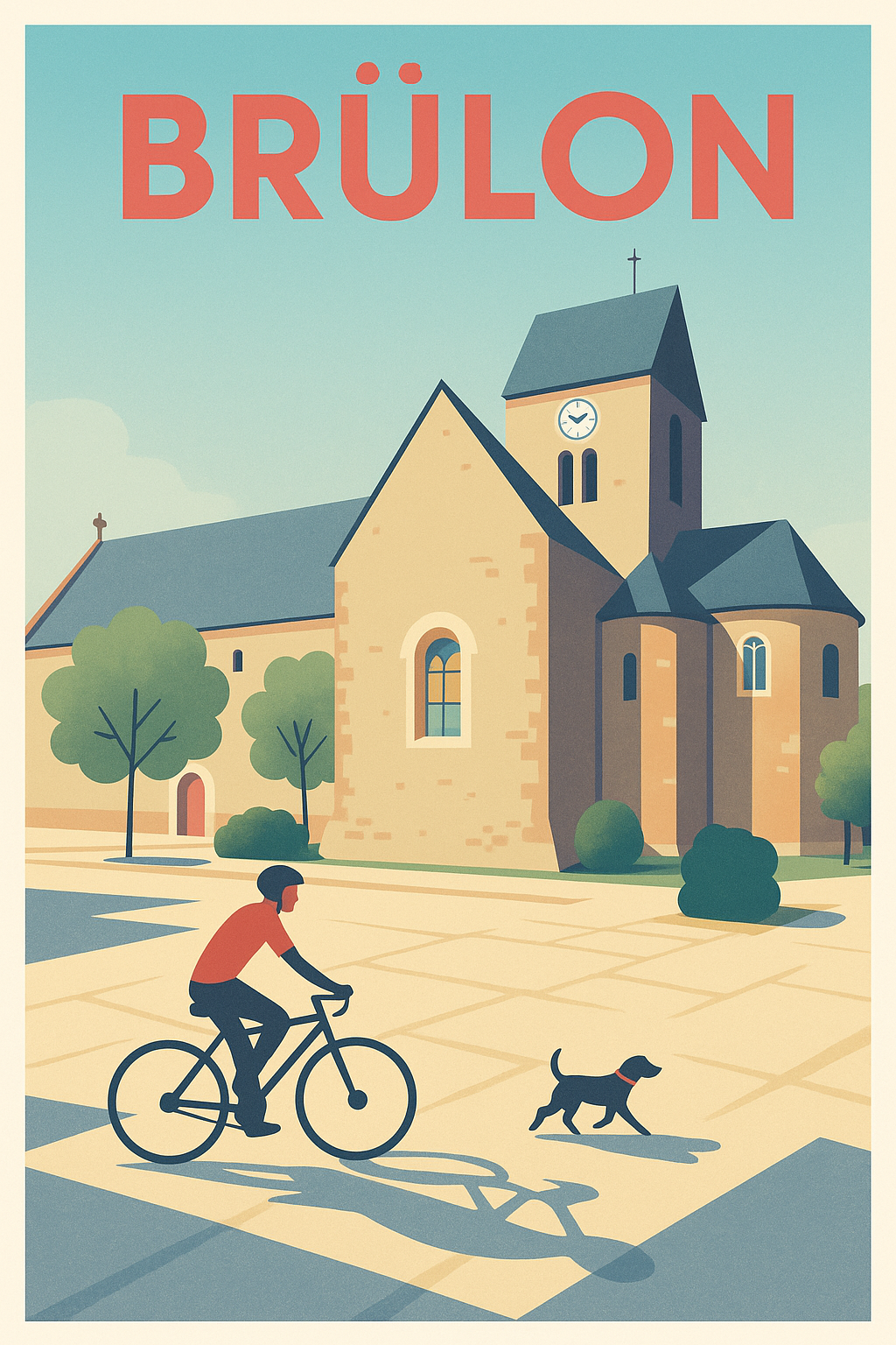 Affiche de Brûlon - Charme paisible et patrimoine ancien