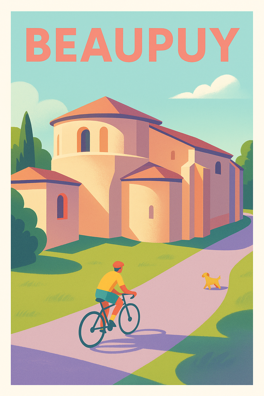Affiche de Beaupuy - Évasion à vélo au cœur du patrimoine