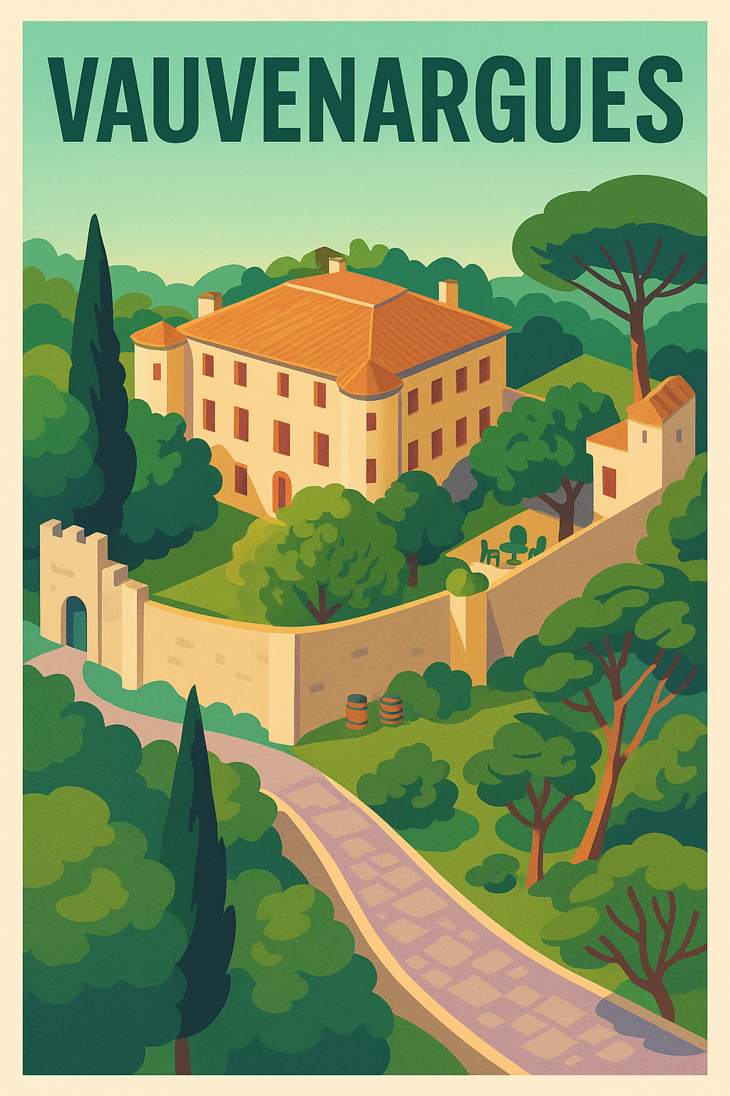 Affiche de Vauvenargues - Charme Provençal et Nature Enchantée