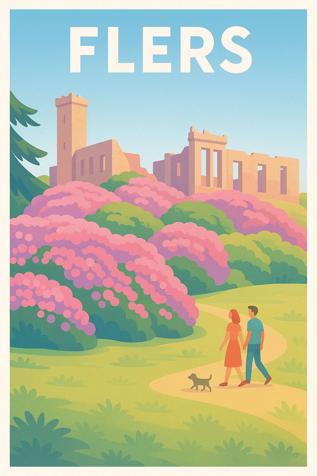 Affiche de Flers - Promenade romantique au cœur de la nature