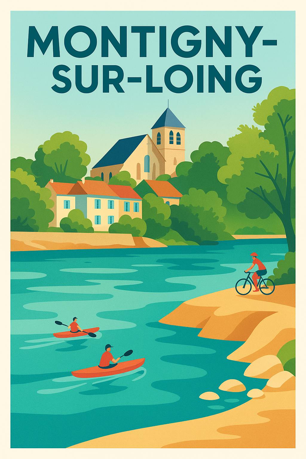 Affiche de Montigny-sur-Loing - Évasion nature et charme rural