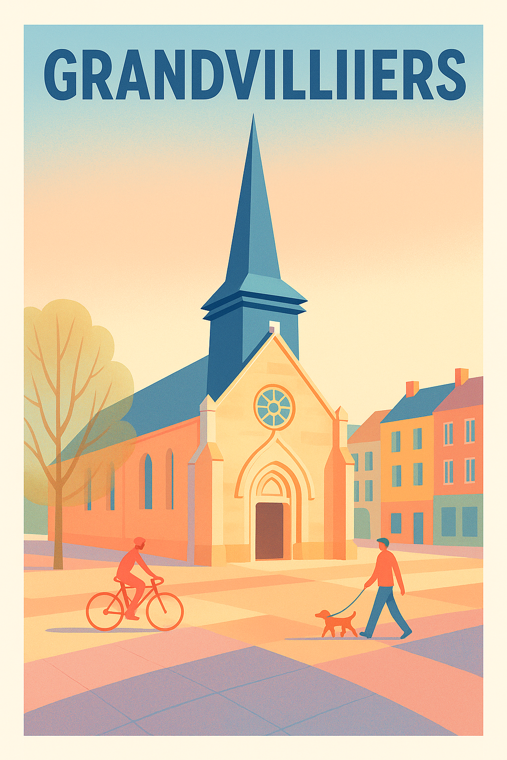 Affiche de Grandvilliers - Charme et douceur de la vie provinciale