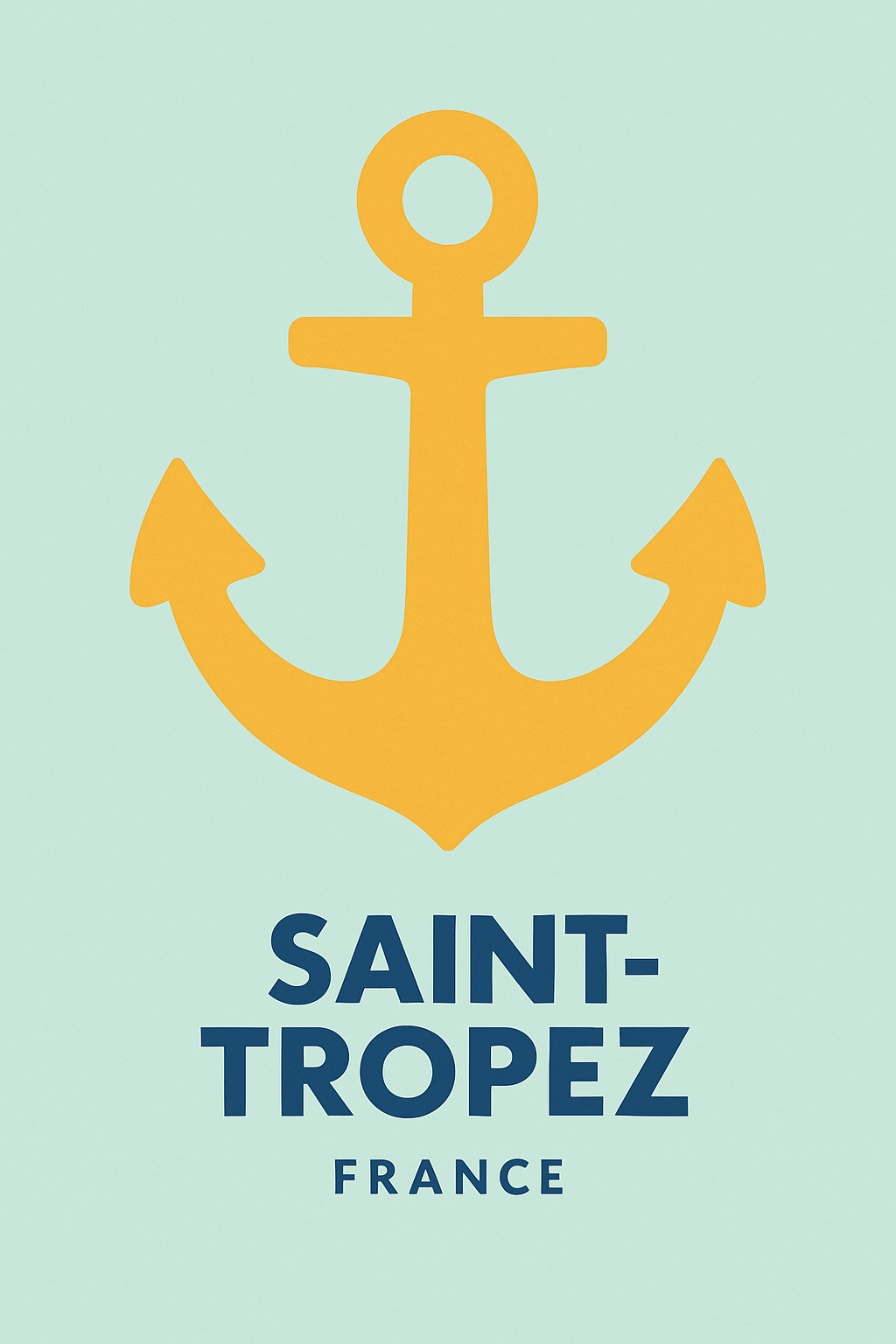 Affiche de Saint-Tropez - L'élégance marine revisitée