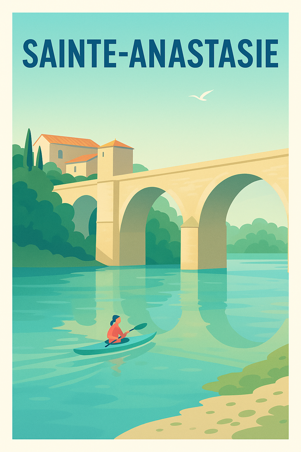 Affiche de Sainte-Anastasie - Harmonie entre nature et patrimoine