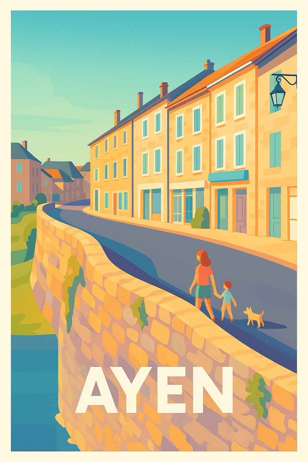 Affiche Ayen — Promenade paisible au cœur du village · poster d'art de Ayen