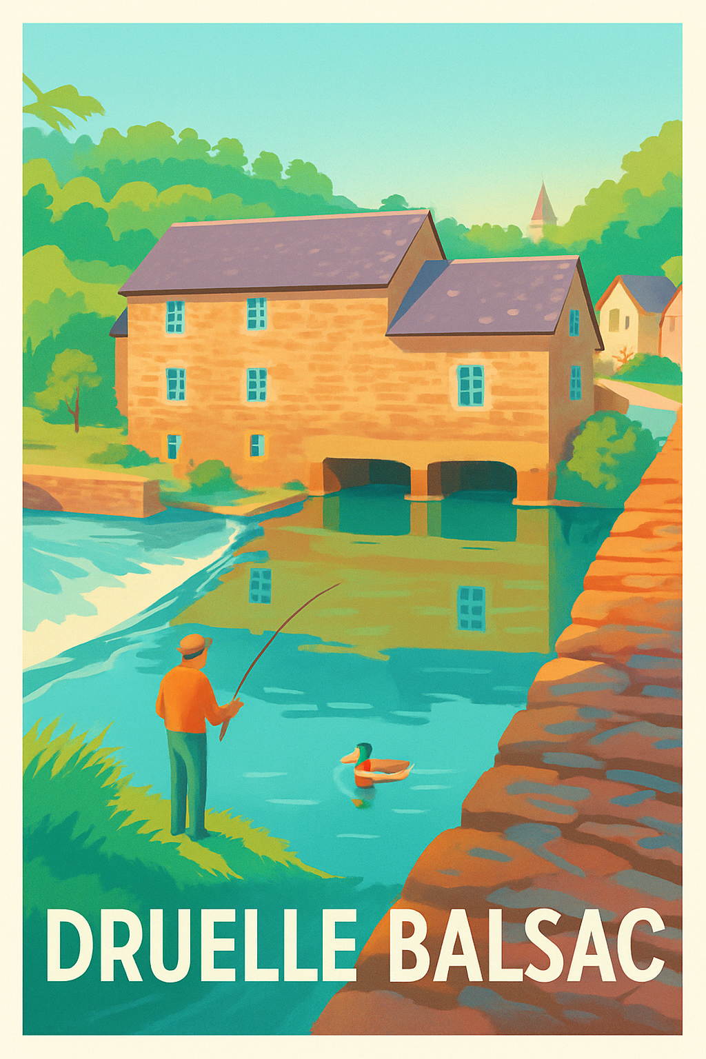 Affiche de Druelle Balsac - Douceur et Sérénité au Bord de l'Eau