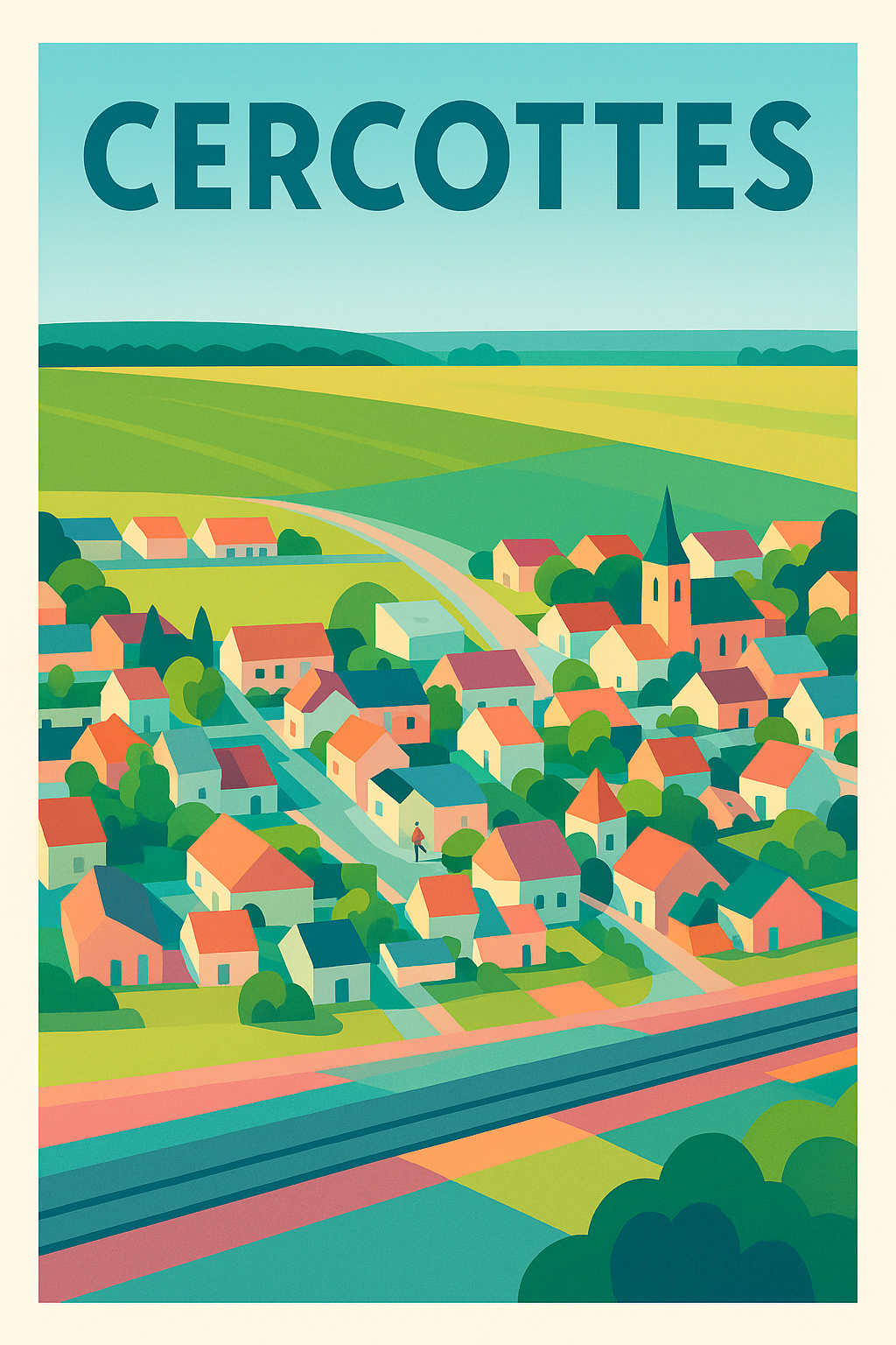 Affiche de Cercottes - Charmant village champêtre