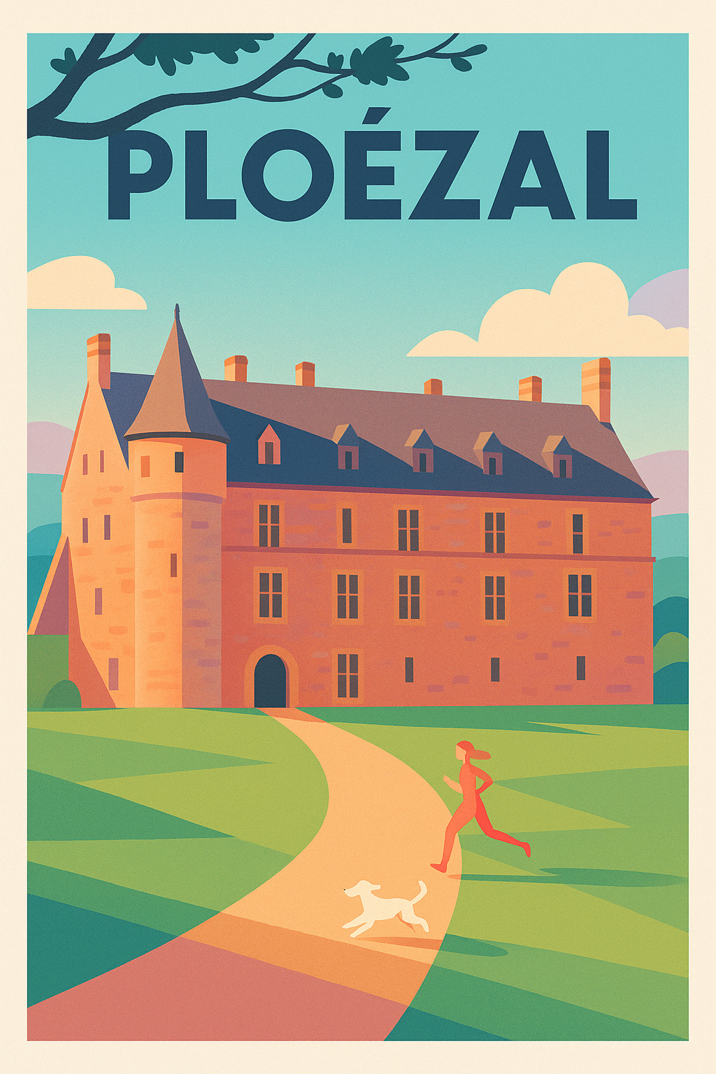 Affiche de Ploëzal - Le charme authentique de son château historique