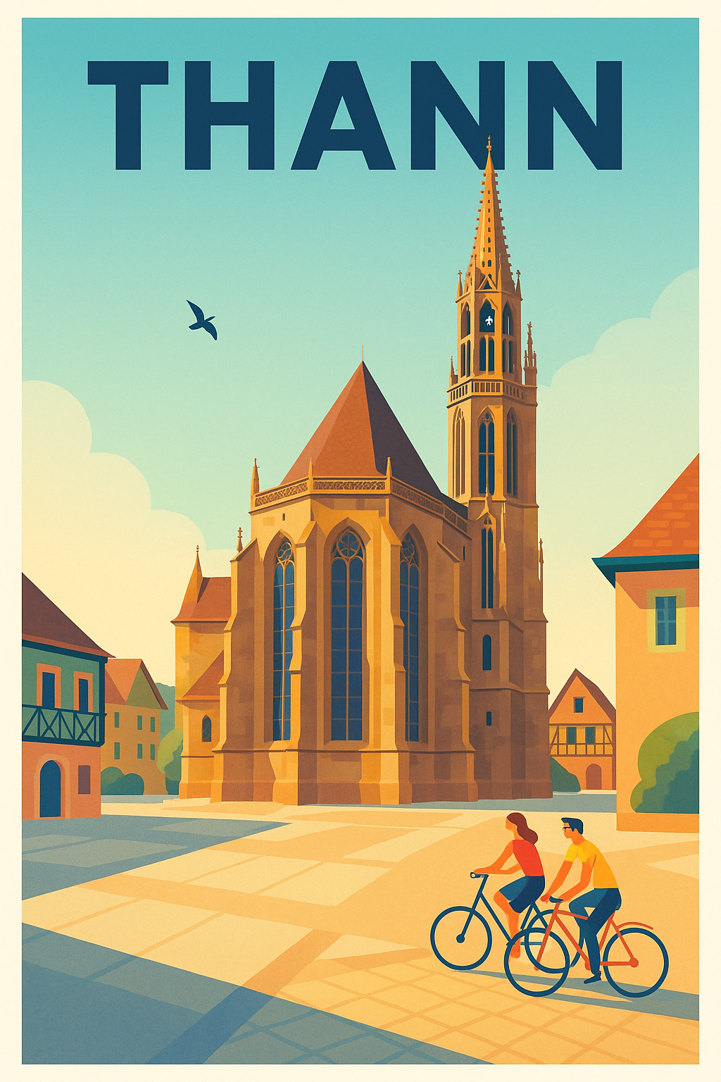 Affiche de Thann - Charme et Sérénité au Cœur de la Ville
