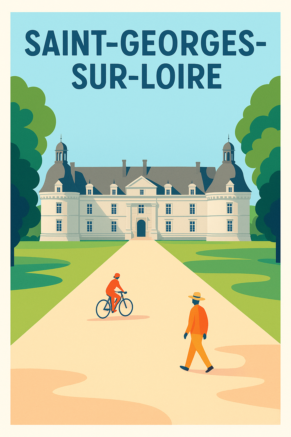 Affiche de Saint-Georges-sur-Loire - Évasion et sérénité au château