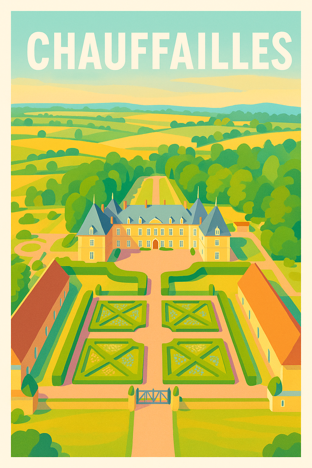 Affiche de Chauffailles - Élégance et nature au cœur de la Bourgogne