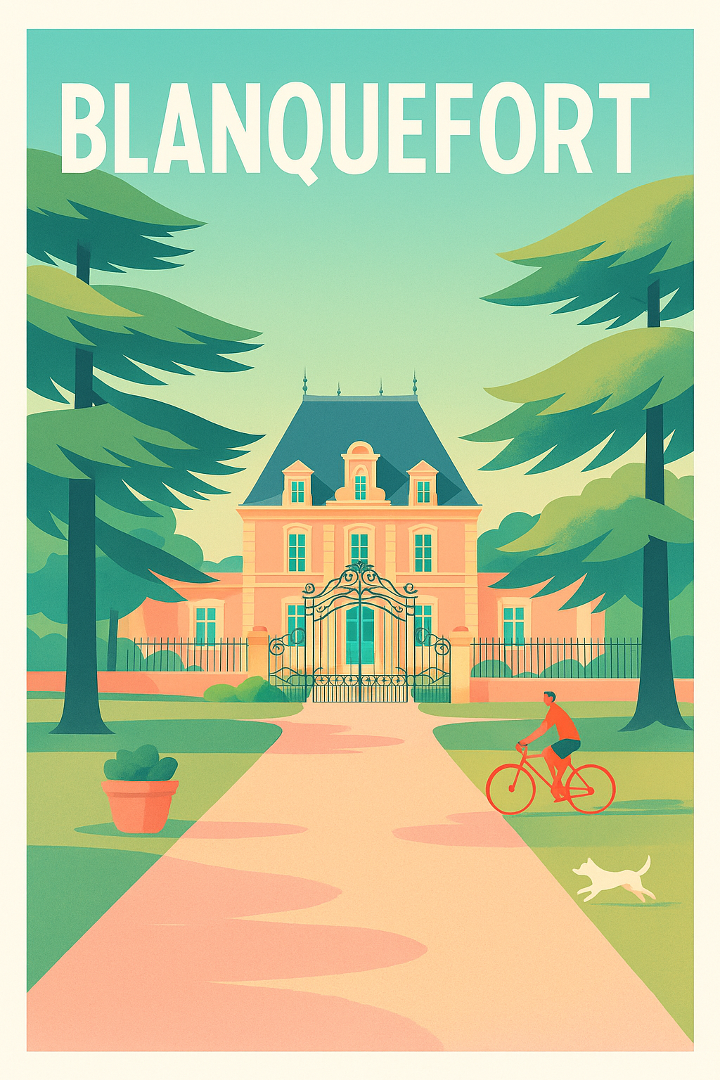 Affiche de Blanquefort - Élégance et sérénité au cœur de la ville