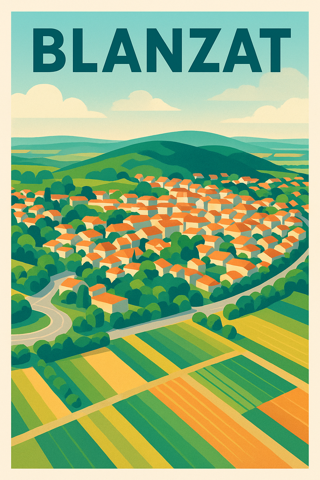 Affiche de Blanzat - Charme bucolique au cœur de la nature