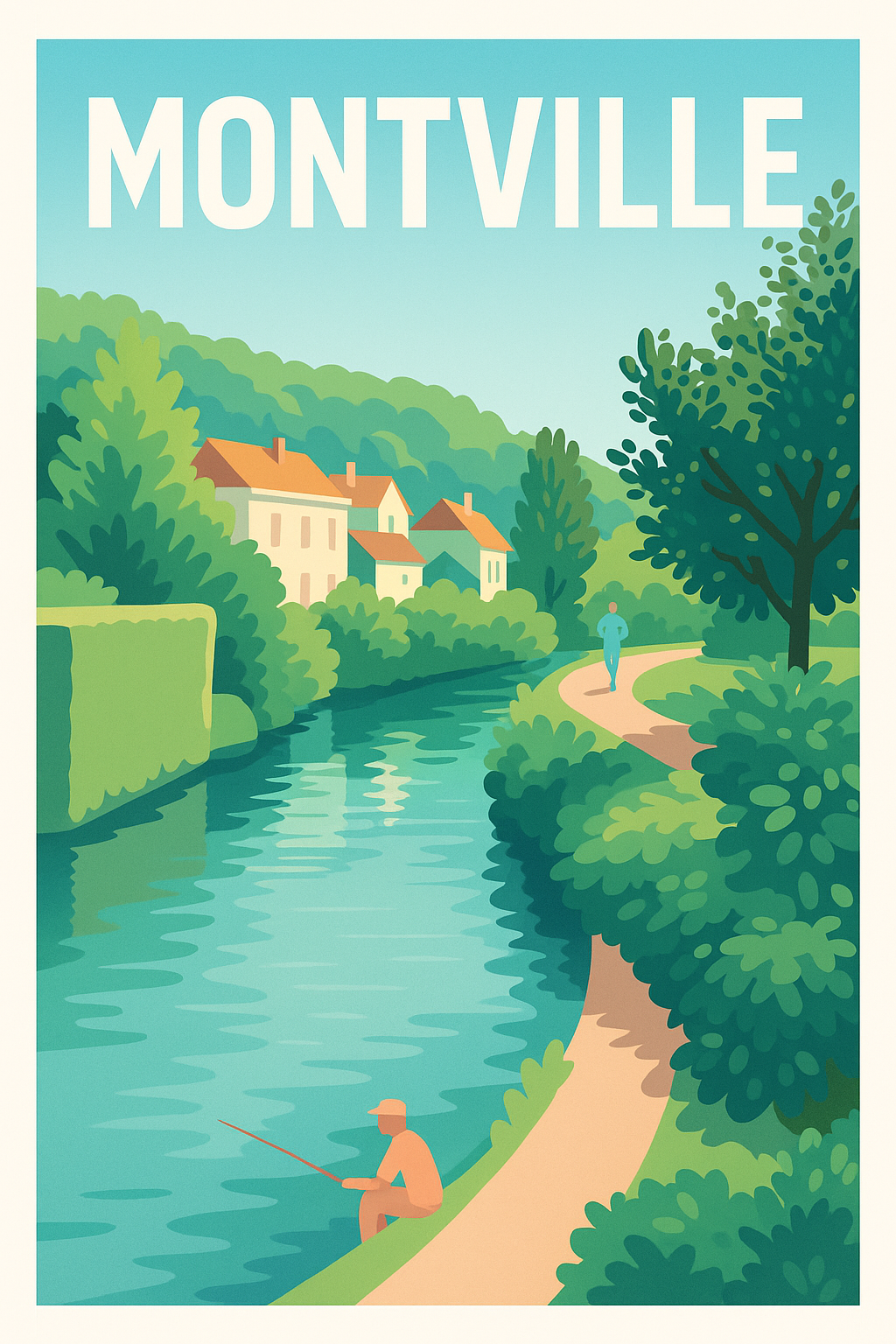 Affiche de Montville - Havre de paix au bord de l'eau
