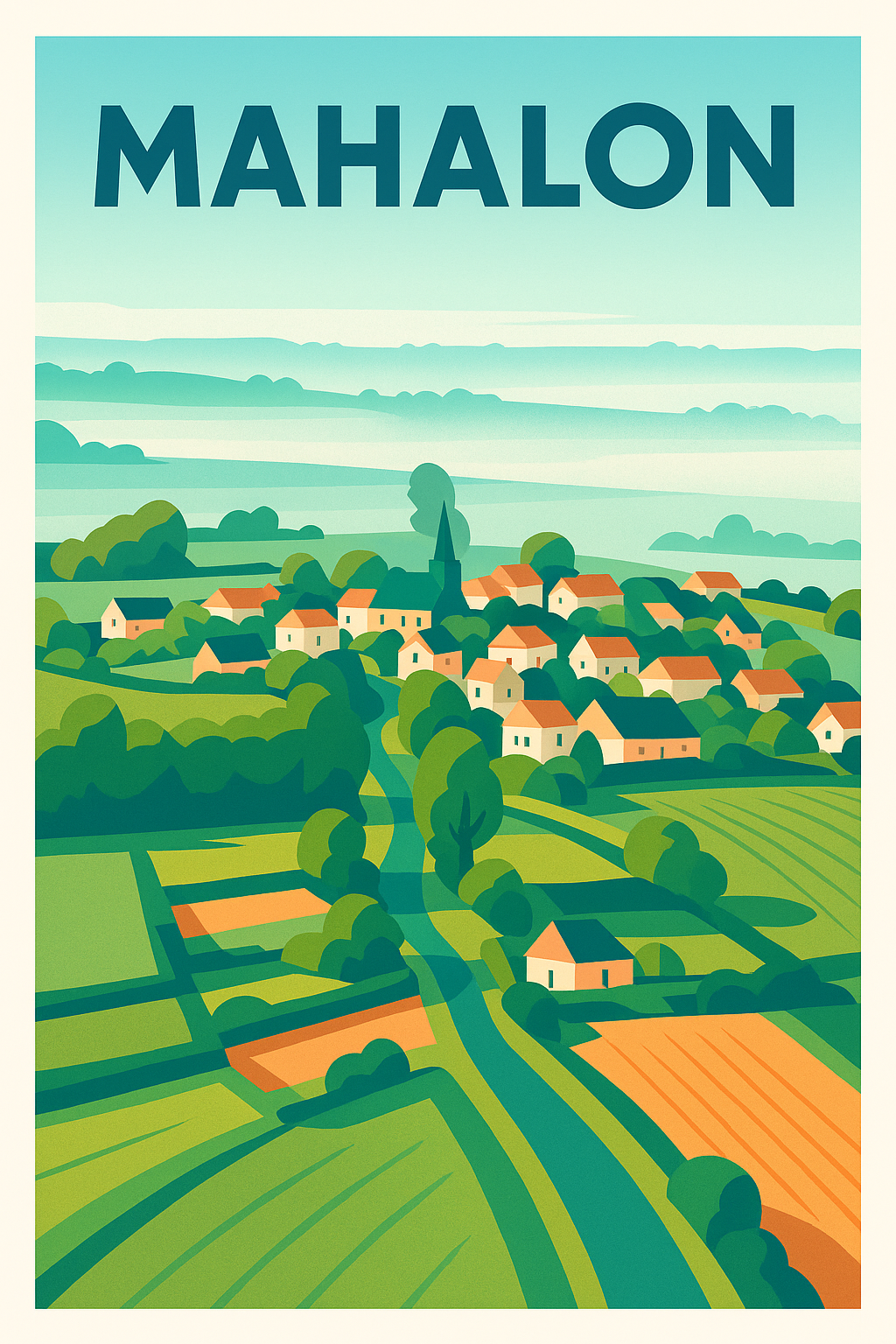 Affiche de Mahalon - Charme bucolique et paysages apaisants