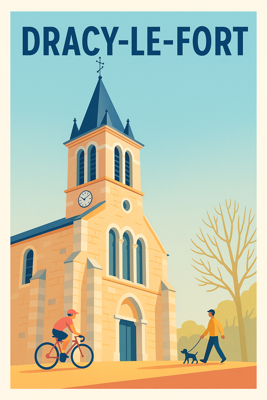 Affiche de Dracy-le-Fort - Charme et tranquillité au cœur du village