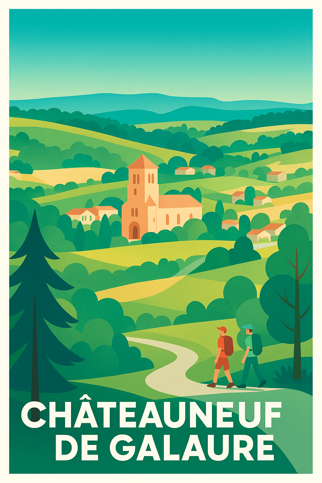 Affiche de Châteauneuf-de-Galaure - Évasion bucolique au cœur de la Drôme