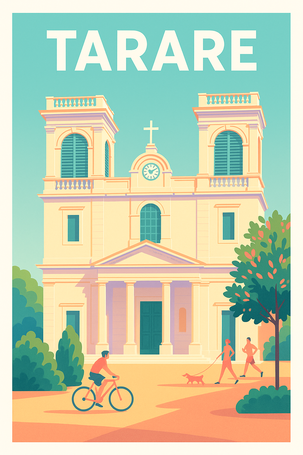 Affiche de Tarare - Sérénité et vie locale au cœur de la ville