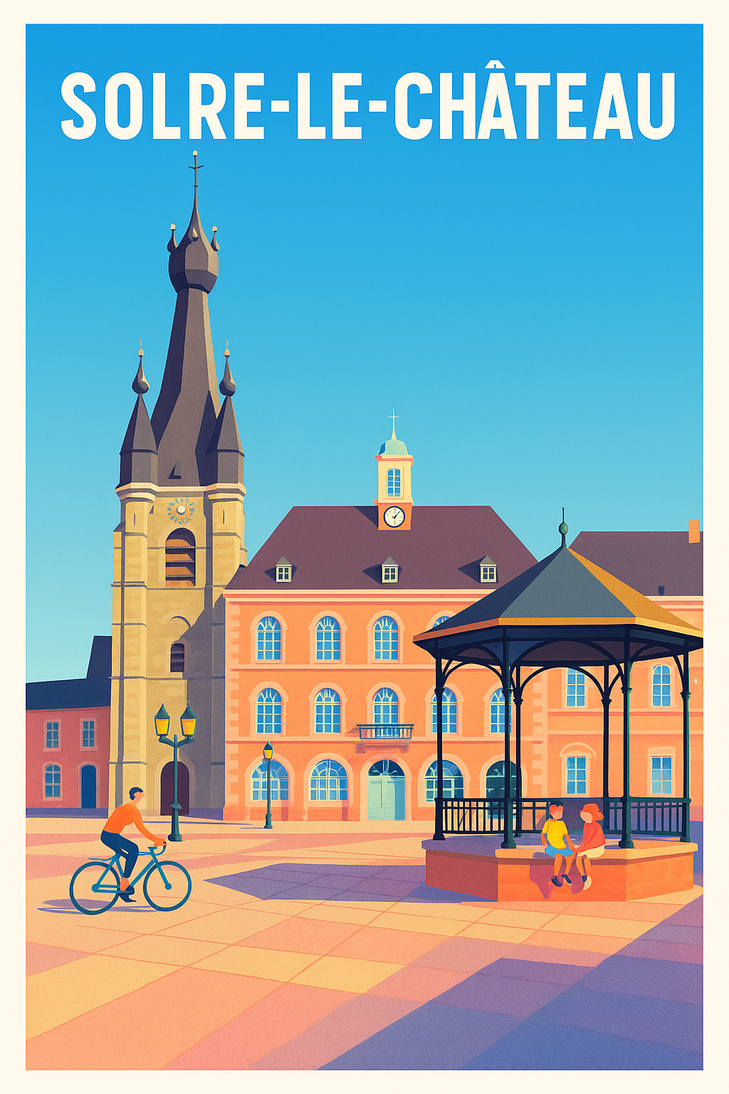 Affiche Solre-le-Château — Charme et Sérénité en Plein Cœur · poster d'art de Solre-le-Château