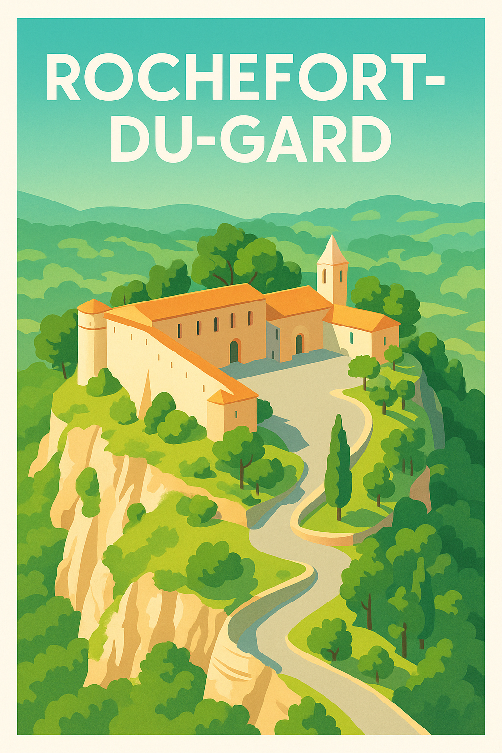 Affiche de Rochefort-du-Gard - Un havre de paix perché