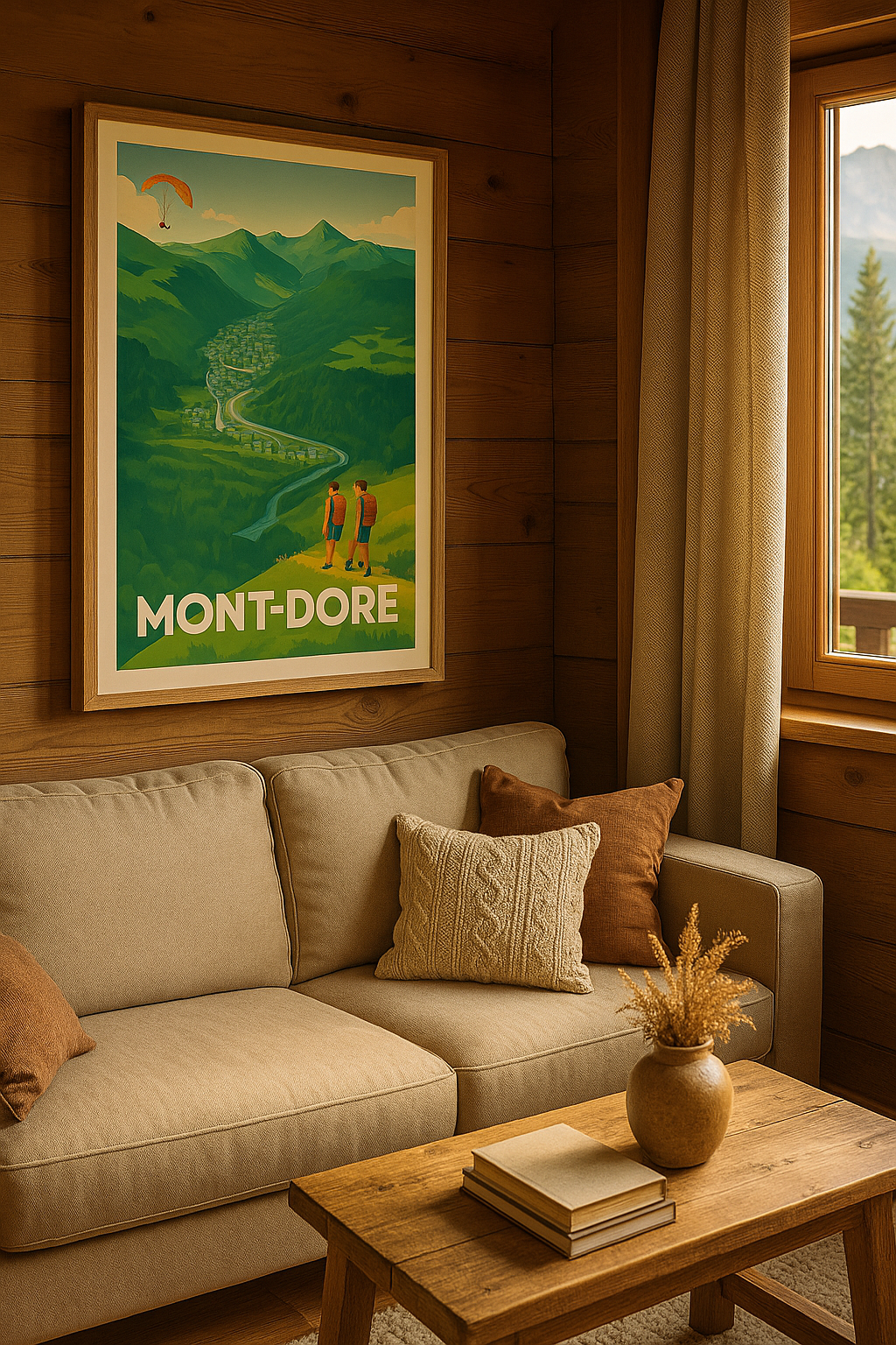 Mise en situation Affiche de Mont-Dore - Explorez les horizons naturels