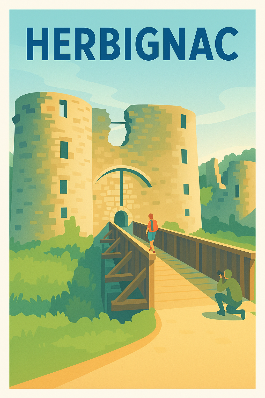 Affiche de Herbignac - Invitation au patrimoine historique