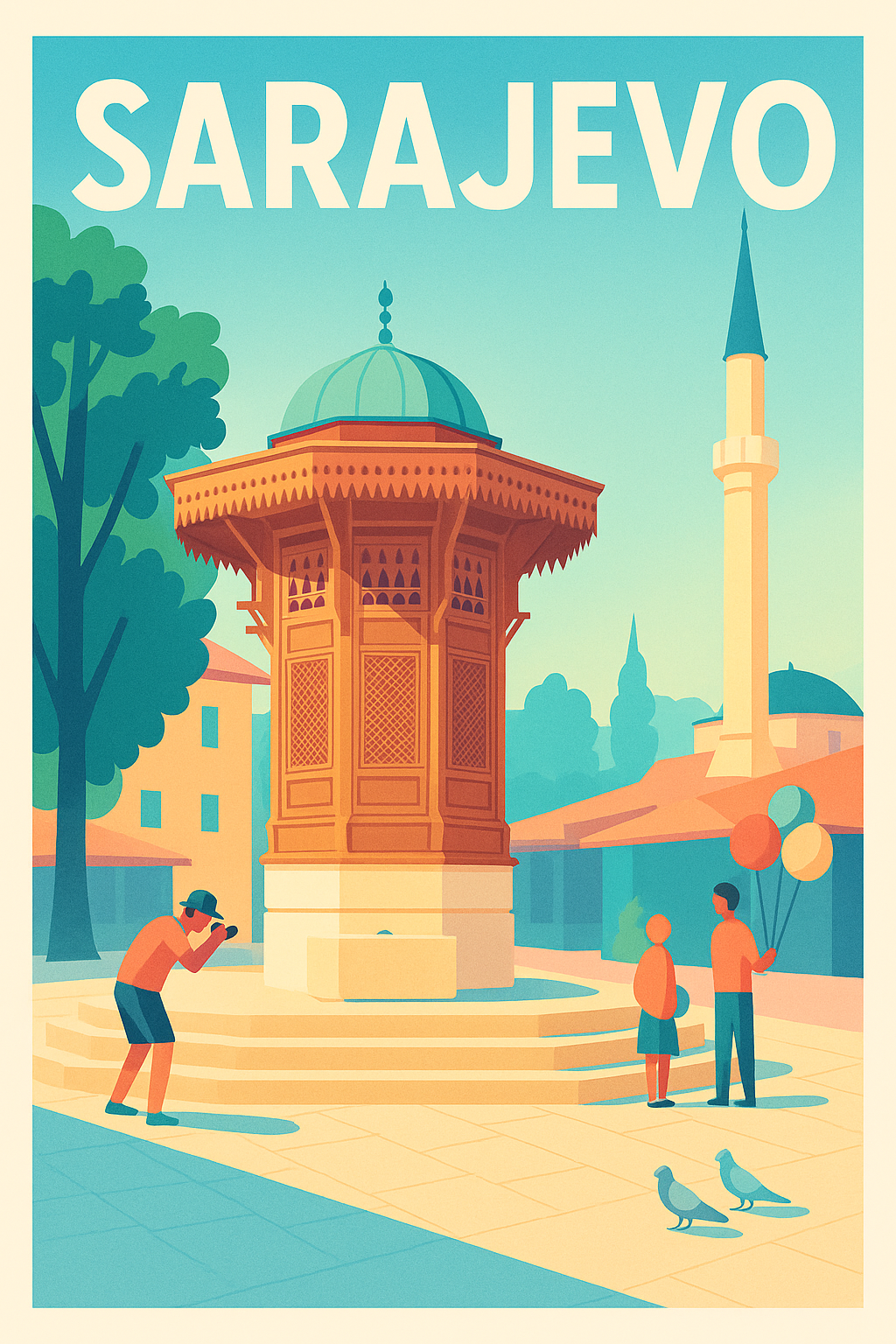 Affiche de Sarajevo - Charme et découvertes en plein cœur des Balkans