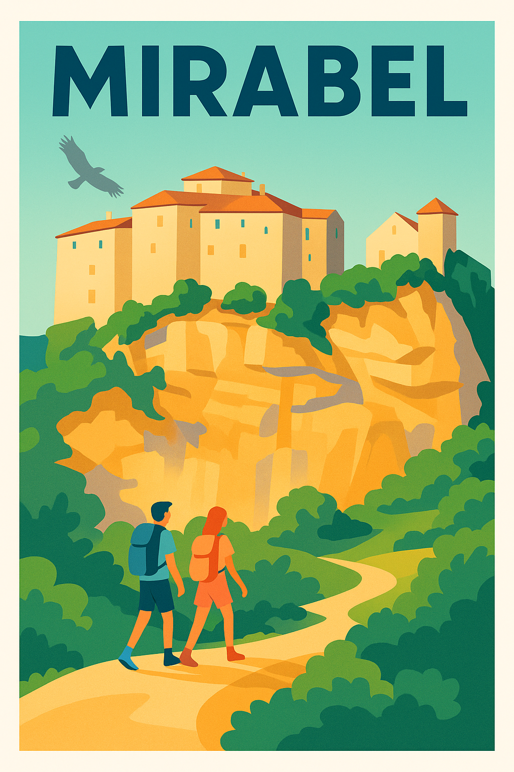 Affiche de Mirabel - L'évasion au sommet des falaises dorées