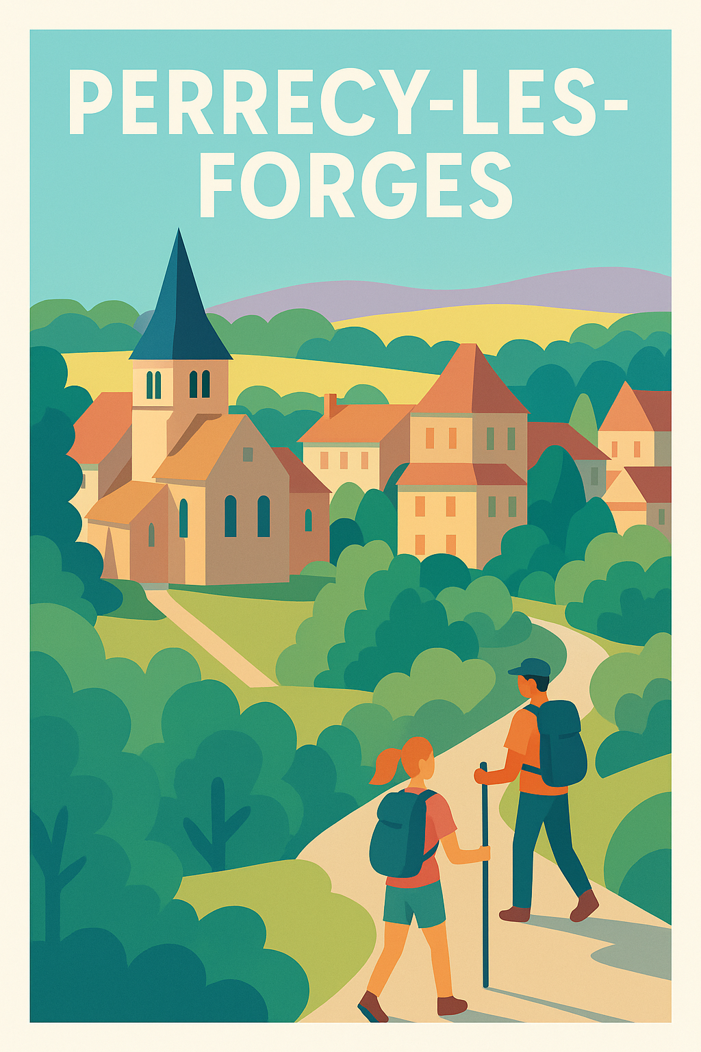 Affiche de Perrecy-les-Forges - Escapade nature et patrimoine authentique