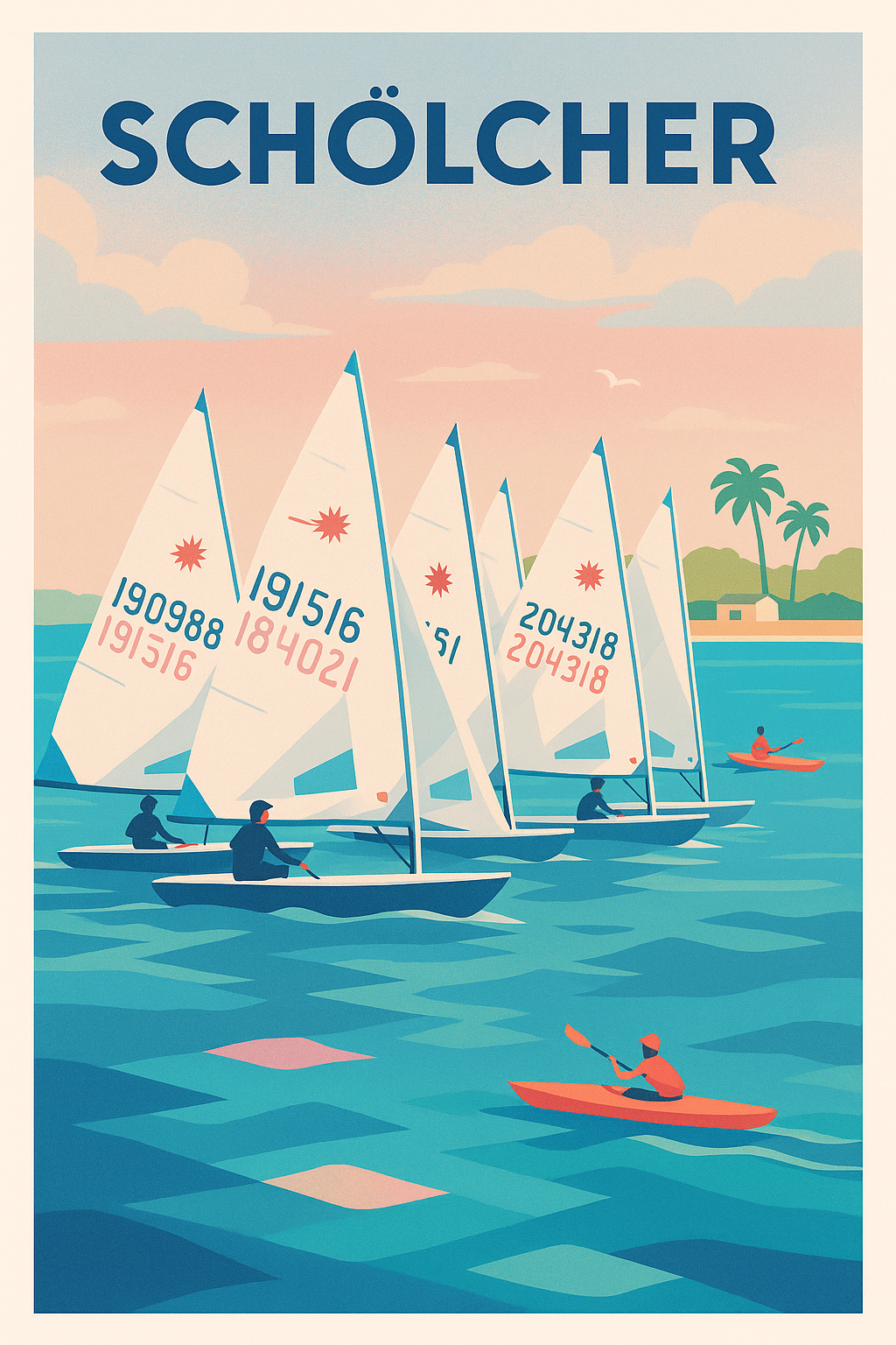 Affiche de Schölcher - Évasion nautique au fil de l'eau