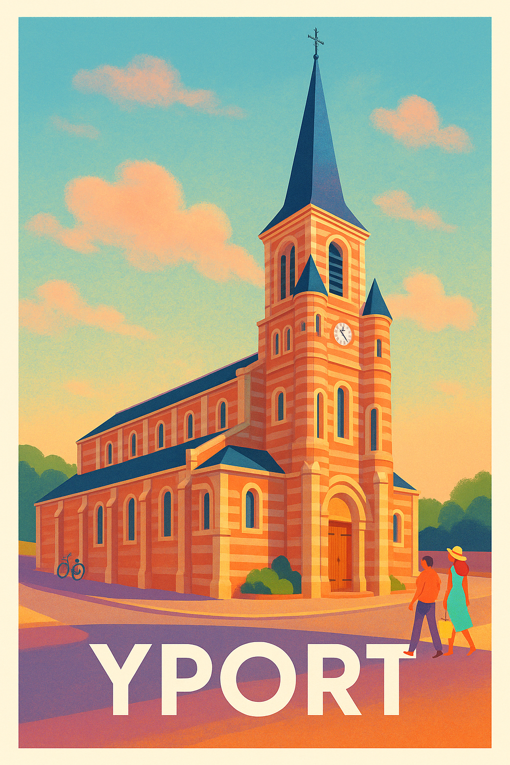 Affiche Yport — Charme et Sérénité en Bord de Mer · poster d'art de Yport