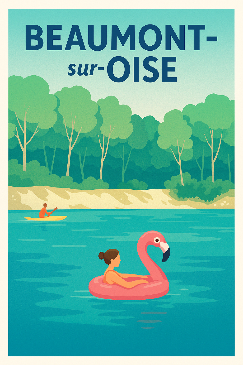 Affiche de Beaumont-sur-Oise - Détente et fraîcheur au fil de l'eau